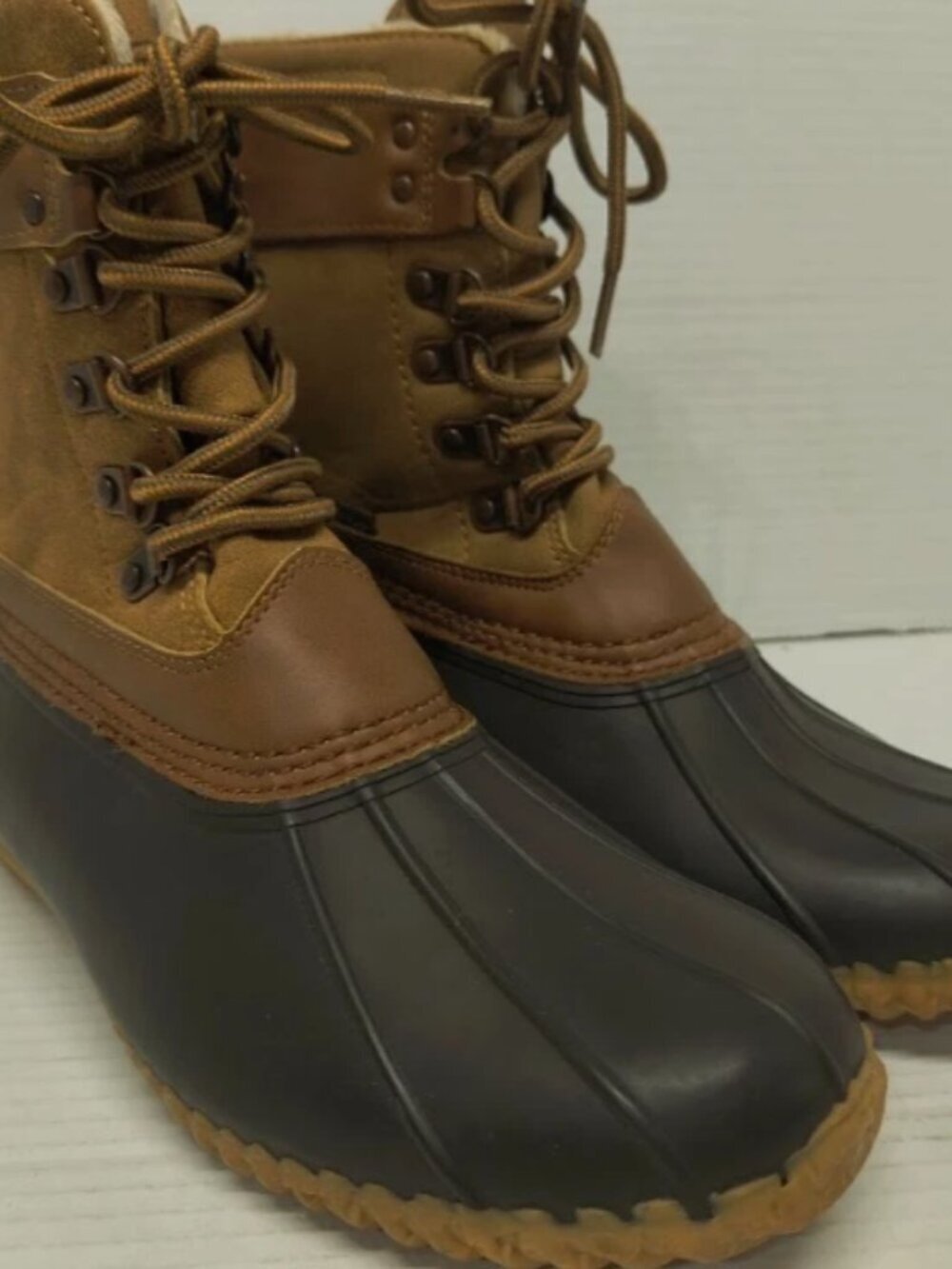 JBU Ontario Waterproof Brown / Whiskey Duck Boot Women's 9 Medium JB18ONT34